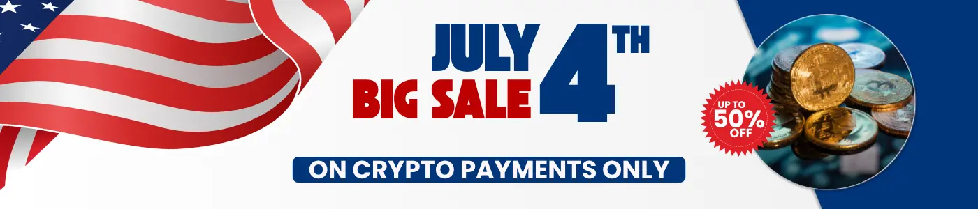 4th of July Crypto Discount 4th of July Crypto Discount