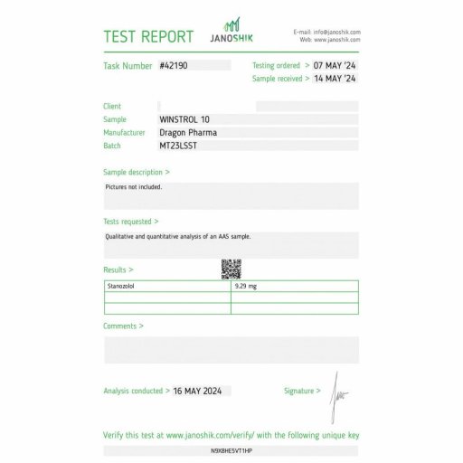 Winstrol 10mg Tabs FOR SALE | BUY Dragon Pharma, Europe